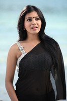 Samantha Black Saree Photos